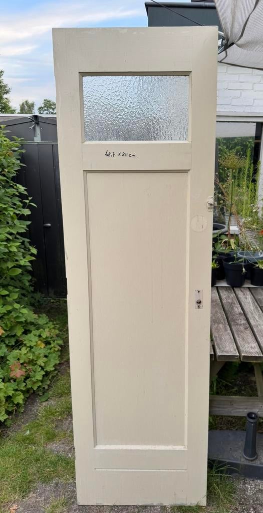 Paneeldeur, Ophalen, Zo goed als nieuw, Binnendeur, 200 tot 215 cm