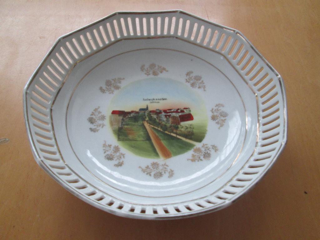 Schumann Bavaria antieke fruitschaal Katwijk aan Zee.Ca 1935, Antiek en Kunst, Ophalen of Verzenden
