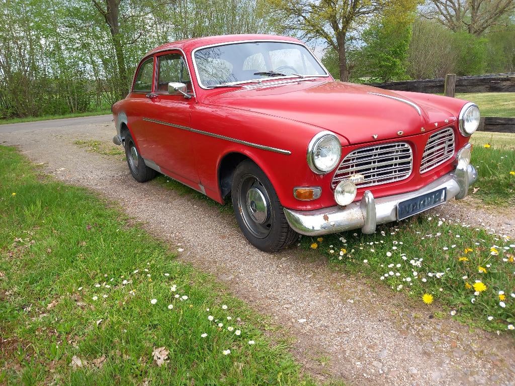 Volvo Amazon oldtimer, Auto's, Volvo, Particulier, Overige modellen, LPG, Sedan, Handgeschakeld, Rood, Zwart, Kunstmatig leder