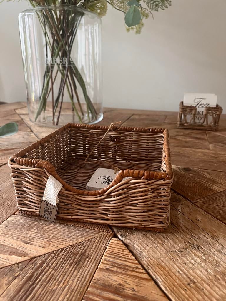 Riviera Maison Rattan Servet Houder - Oude Collectie, Ophalen, Zo goed als nieuw