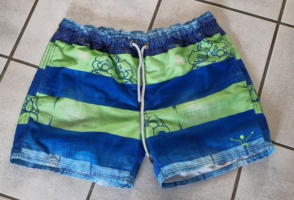Heren Zwemshort - Chiemsee - blauw/groene print - XXL, Kleding | Heren, Badmode en Zwemkleding, Overige maten, Chiemsee, Zwemshort