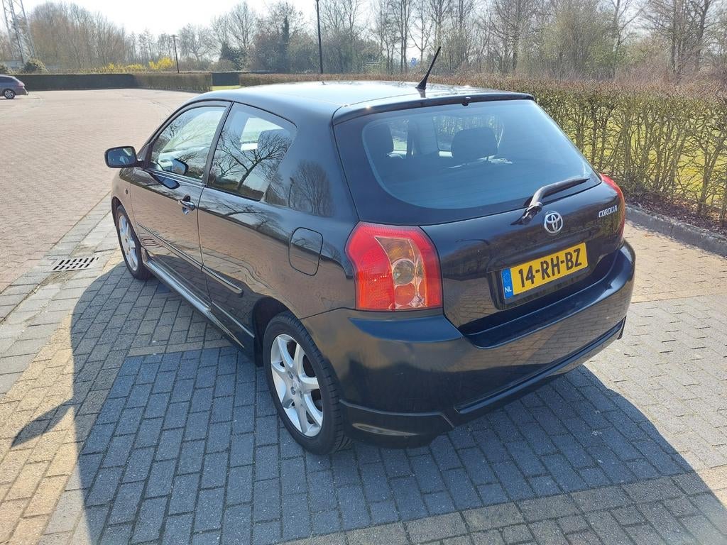 Toyota Corolla 1.4 16V Vvt-i 3DR Linea Terra 2005 Zwart, Auto's, Voorwielaandrijving, 1398 cc, 4 cilinders, Corolla