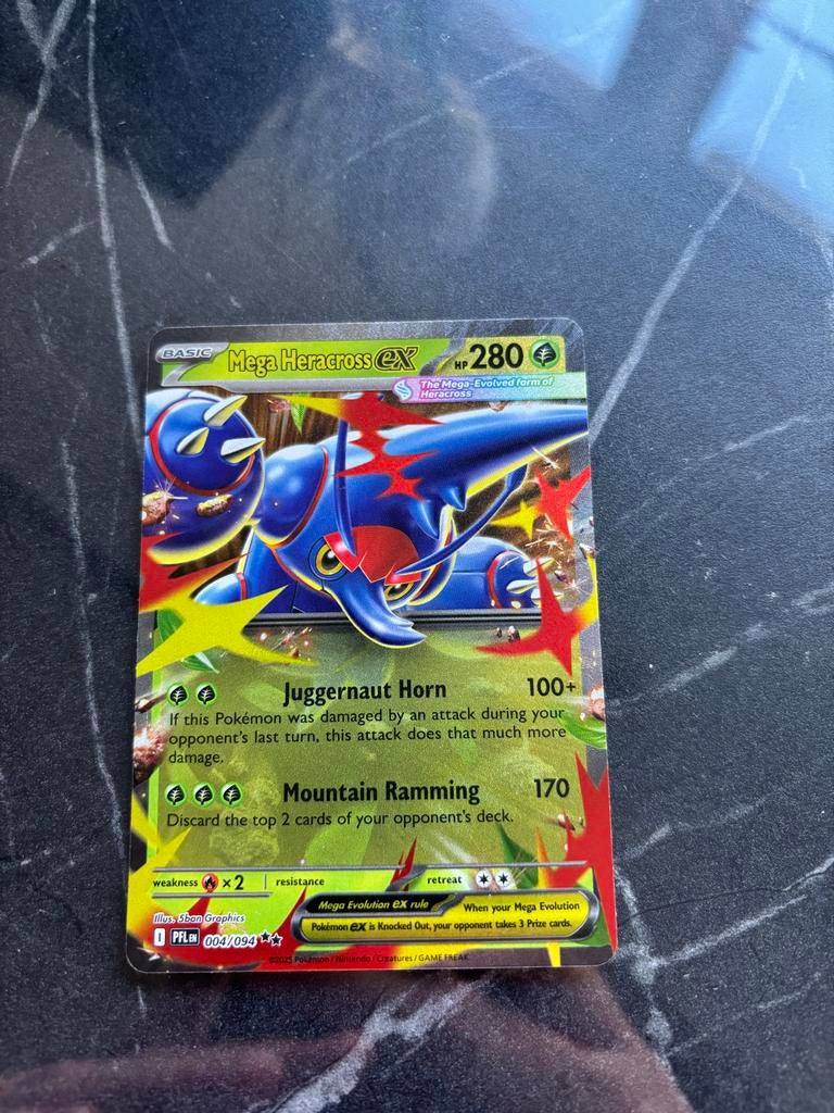 Pokemon kaarten - Mega Heracross EX, Battle Cage, Zeraora, Ophalen of Verzenden, Nieuw, Losse kaart