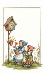 6 kinderdevotie prentjes van uitg. FB samen € 3,00, Ophalen of Verzenden, Zo goed als nieuw, Kaart of Prent, Christendom | Katholiek