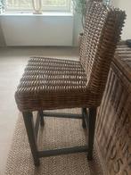 barstoel rotan, Ophalen, 60 tot 90 cm, Zo goed als nieuw, 3 krukken