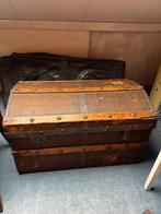 Oude hutkoffer, Ophalen, Gebruikt, 50 tot 75 cm, Overige materialen