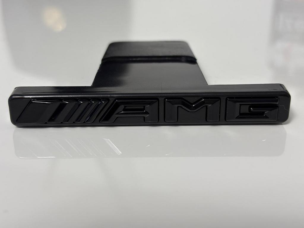 3D AMG hoogglans zwart Embleem Grille Badge  Mercedes Benz, Auto diversen, Tuning en Styling, Ophalen of Verzenden