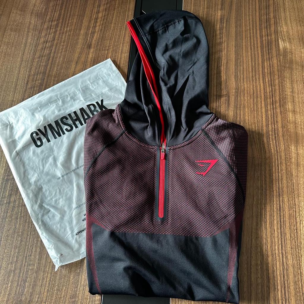 Gymshark Onyx v5 hoodie rood M, Fitness, Maat 48/50 (M), Nieuw, Ophalen of Verzenden