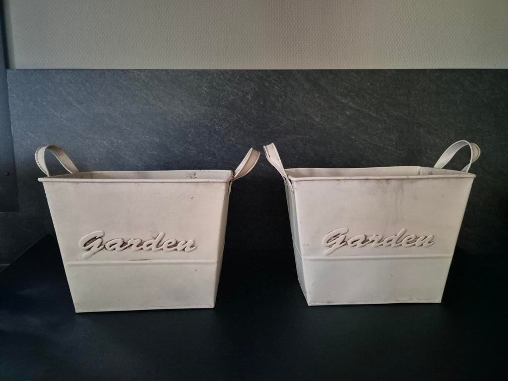 Pot/mand garden, Ophalen of Verzenden, Rond, Riet