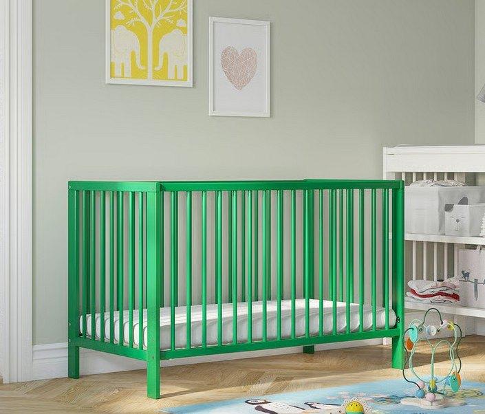 Ledikant IKEA Sundvik groen, Ophalen, Zo goed als nieuw, Ledikant