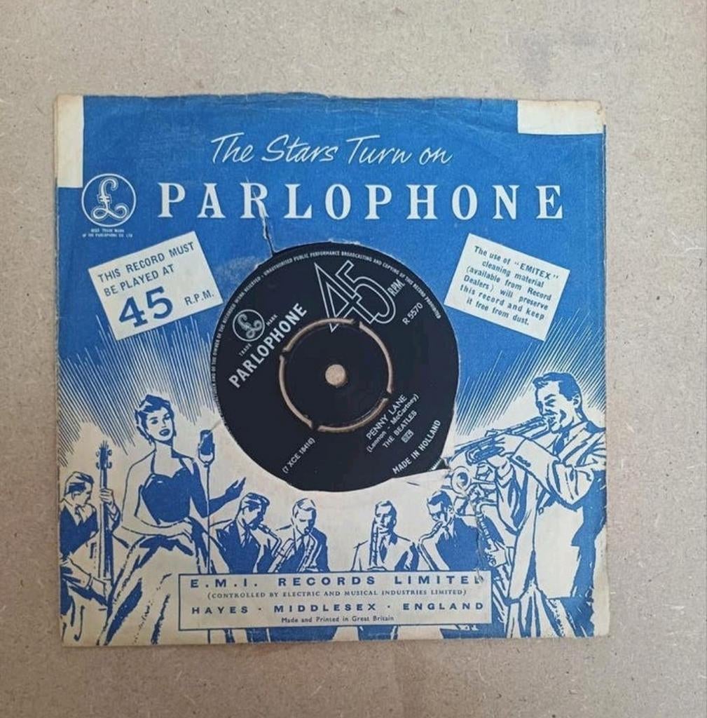 The Beatles  - Strawberry Fields Forever/Penny Lane, Cd's en Dvd's, Vinyl Singles, Gebruikt, 7 inch, Single, Ophalen of Verzenden
