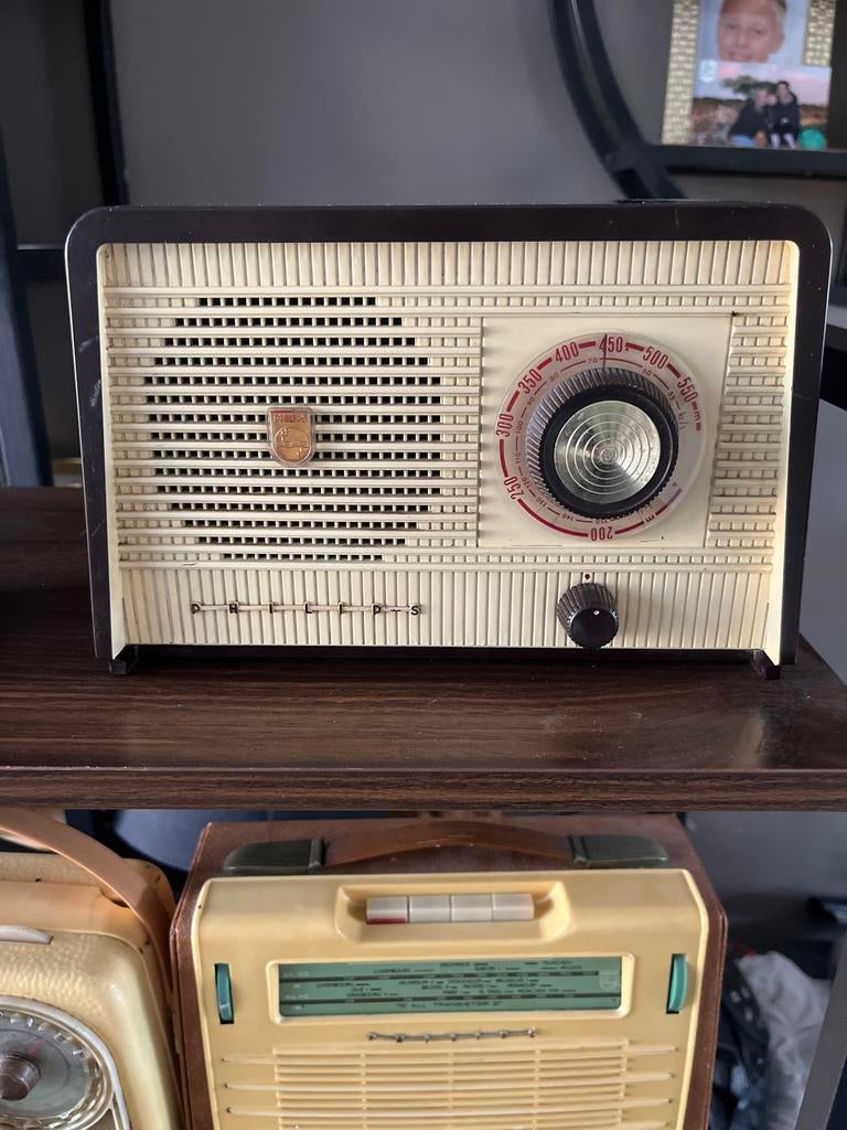 Vintage Philips radio's jaren '50 & '60 - Eye-catcher, Audio, Tv en Foto, Radio's, Ophalen of Verzenden, Gebruikt, Radio