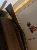 Antiek dubbelloops hagelgeweer Liege + certificaat, Verzamelen, Ophalen of Verzenden, Landmacht
