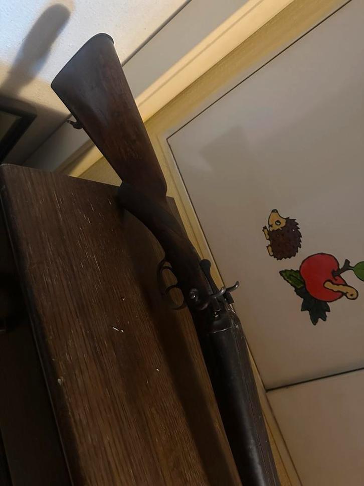 Antiek dubbelloops hagelgeweer Liege + certificaat, Verzamelen, Militaria | Algemeen, Landmacht, Ophalen of Verzenden