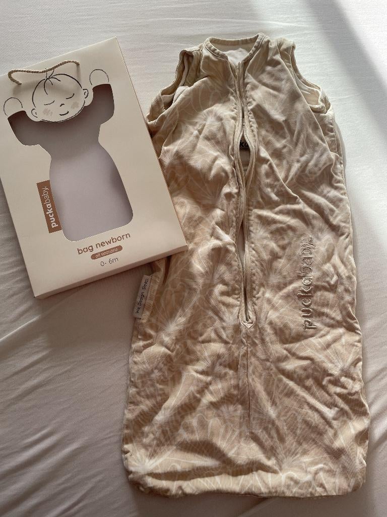 Puckababy slaapzak newborn Seashell Sand 0 tot 6 maanden, Ophalen of Verzenden, Nieuw, Minder dan 70 cm, Slaapzak