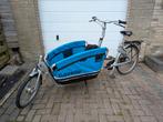 Gazelle bakfiets met regenhoes, Gebruikt, Huif, Ophalen of Verzenden, 2 kinderen