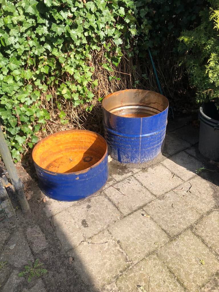 Vuurton 2 stuks, Minder dan 30 cm, Rond, Ophalen of Verzenden, Zo goed als nieuw