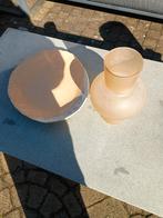 Hk living vaas en schaal, Ophalen, Aardewerk of Porselein, Minder dan 50 cm