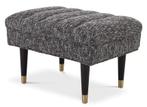 NIEUWE LUXE VOETENBANK HALBANKJE POEF – EICHHOLTZ MARGOT, Eichholtz, 50 tot 75 cm, Nieuw, Stof