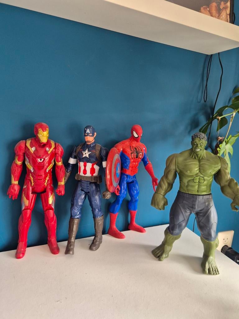 Marvel Actiefiguren Set - 30 cm met Geluid, Kinderen en Baby's, Speelgoed | Actiefiguren, Ophalen of Verzenden, Gebruikt