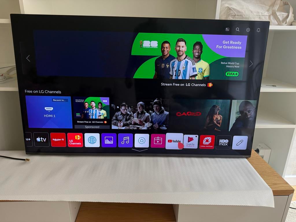 LG 55SM8200PLA Smart TV 55 inch met muurbeugel, Ophalen, 50 Hz, 100 cm of meer, 4k (UHD)