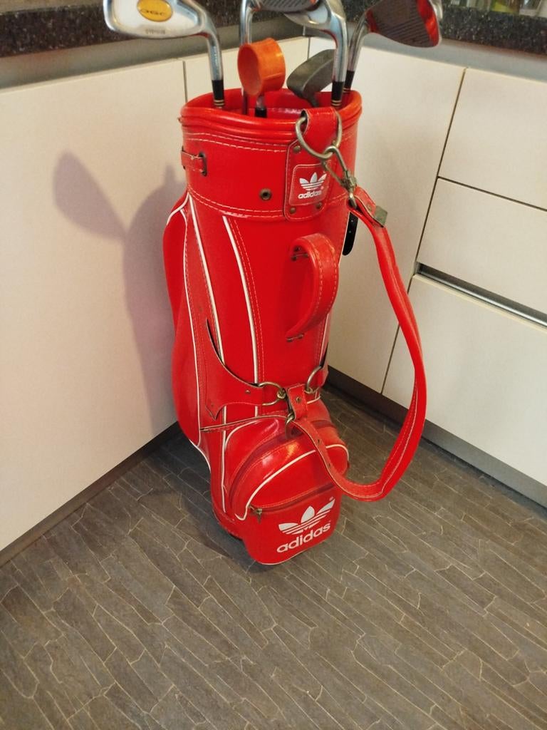 Vintage Adidas Golftas - Rode Retro Golftas, Ophalen, Gebruikt, Tas, Overige merken