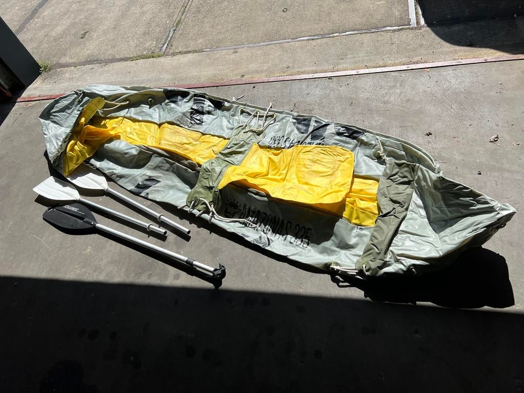 Kano opblaasbaar met peddels, Ophalen, Twee personen, Overige typen, Met peddels