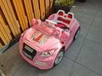 Roze elektrische kinder auto (12v) met afstandsbediening, Kinderen en Baby's, Speelgoed | Buiten | Accuvoertuigen, Ophalen, Gebruikt