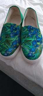 Groene instappers met bloemenprint, maat 39, Ophalen of Verzenden, Gedragen, Instappers