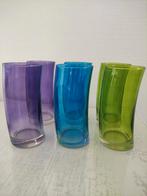 Grote verzameling Leonardo gekleurd glaswerk, Ophalen, Zo goed als nieuw, Frisdrankglas
