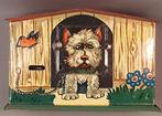 Vintage blikken hondenhok met hond Spaarpot, Ophalen of Verzenden