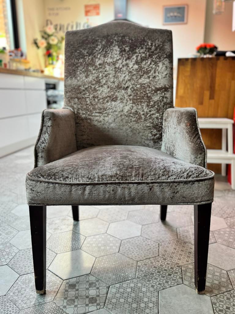 3 KUKA eetkamerstoelen van luxe velours, Ophalen, Gebruikt, Overige kleuren, Drie