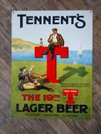 Tennent's bier reclamebord, Ophalen of Verzenden, Zo goed als nieuw, Reclamebord, Plaat of Schild, Overige merken