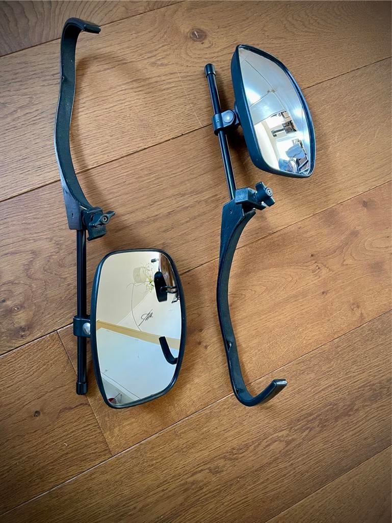 Emuk spiegels voor Ford C-Max. ‘Met 1 draaiknop vastzetten’., Ophalen of Verzenden, Gebruikt, Ford