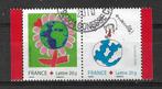 Frankrijk Michel 4188-4189 gestempeld RODE KRUIS, Ophalen of Verzenden, Gestempeld