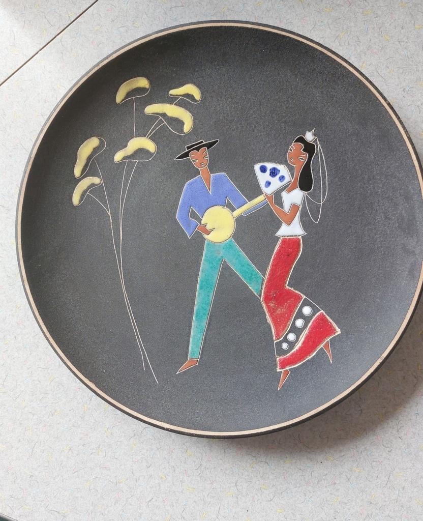 Vintage Ruscha Granada sixties wanddecoratie, Ophalen of Verzenden