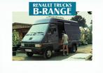 Folder Renault B-range (Engelse uitgave - ca.1992), Verzenden, Gelezen, Renault