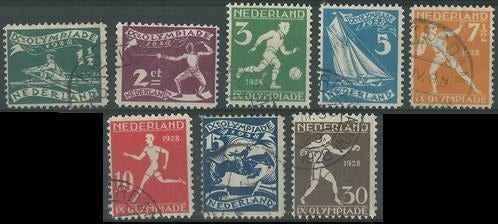 NEDERLAND 1928 Olympische Spelen, Michel: 205 C-12 A, Gestem, Postzegels en Munten, Verzenden, Gestempeld, Sport