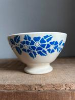 Franse spoelkom blauwe bloem, Ophalen of Verzenden