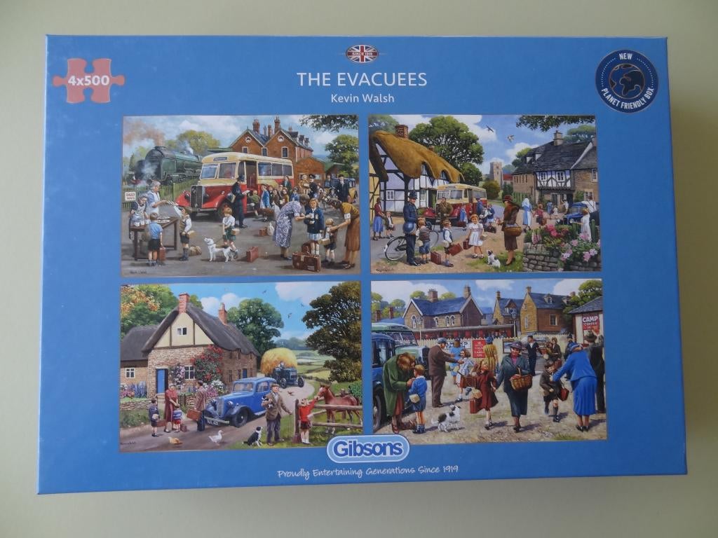 Puzzels  Gibson 4 x 500 stukjes, Hobby en Vrije tijd, Denksport en Puzzels, Ophalen, 500 t/m 1500 stukjes, Zo goed als nieuw, Legpuzzel