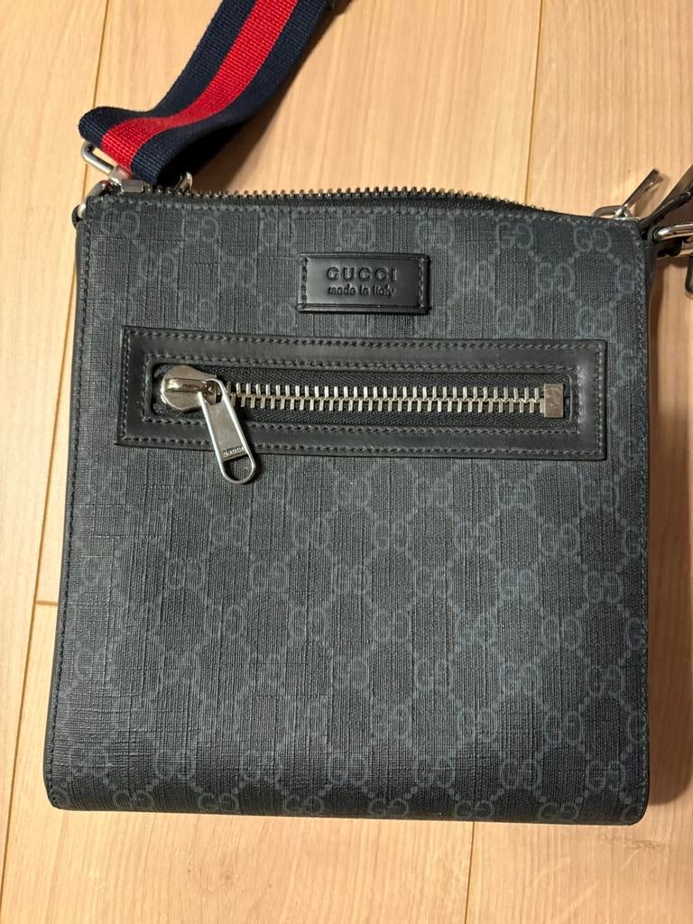 Gucci Messenger Bag, Sieraden, Tassen en Uiterlijk, Tassen | Schoudertassen, Ophalen of Verzenden, Zo goed als nieuw, Zwart