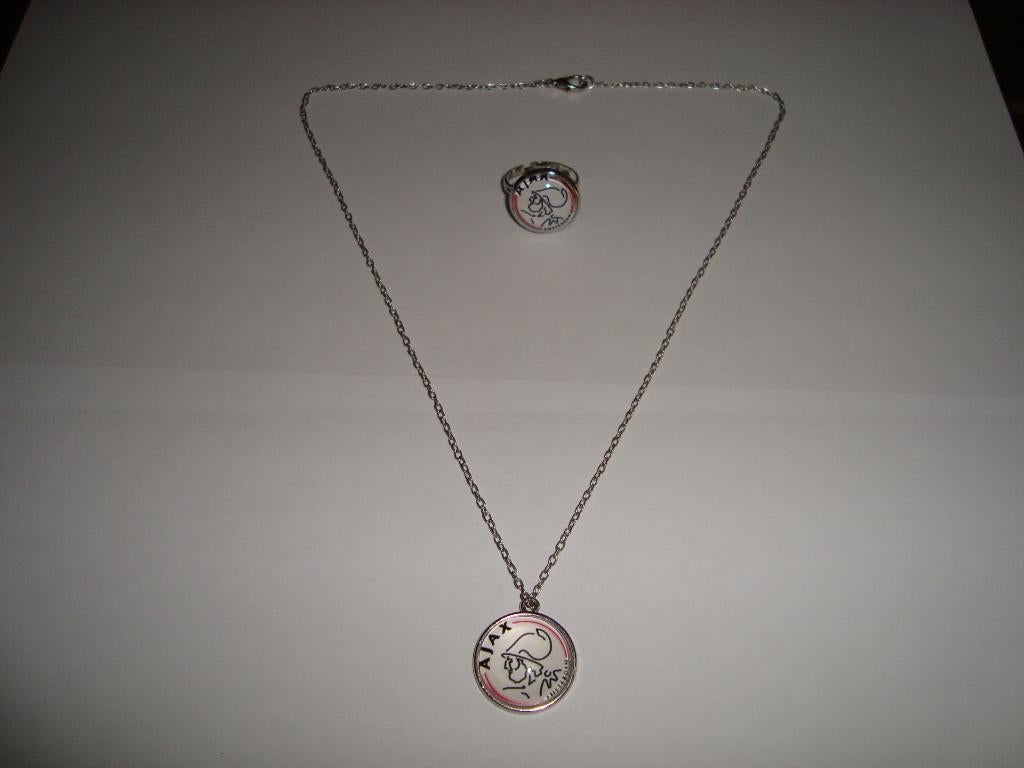 Mooie Fan-Combiset Halsketting + Ring AJAX, Verzenden, Nieuw, Ajax