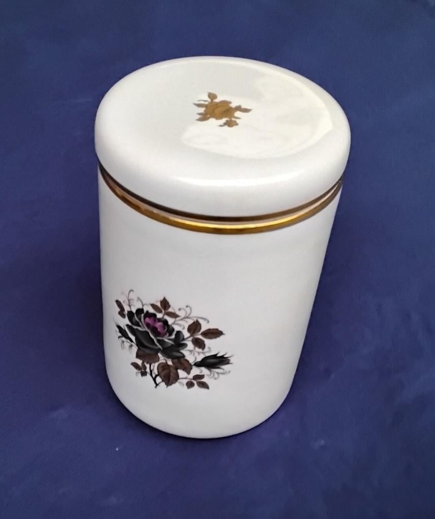 Vintage potje met deksel van Royal Gouda porselein, Ophalen
