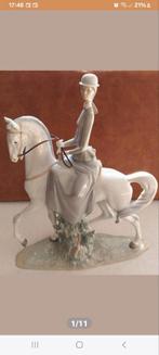 Lladro Porseleinen Beeld: Dame te Paard met Originele Verpak, Ophalen of Verzenden