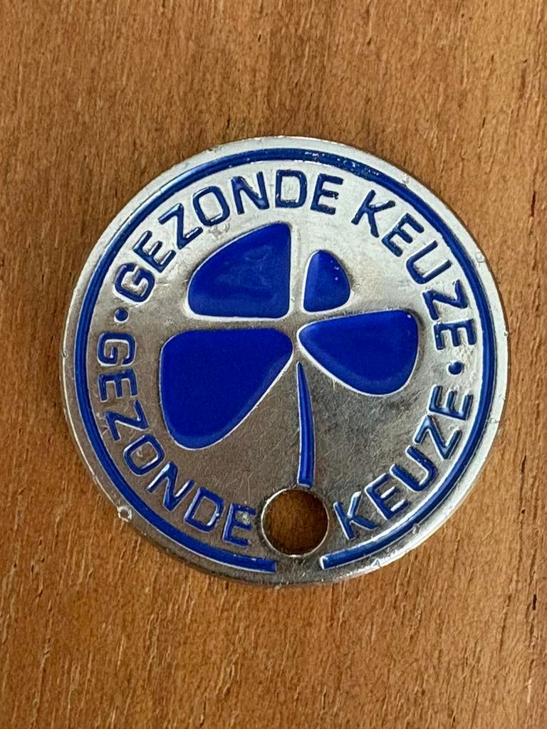 Winkelwagenmuntje gezonde keuze achterkant met AH logo, Verzamelen, Winkelwagenmuntjes, Ophalen of Verzenden