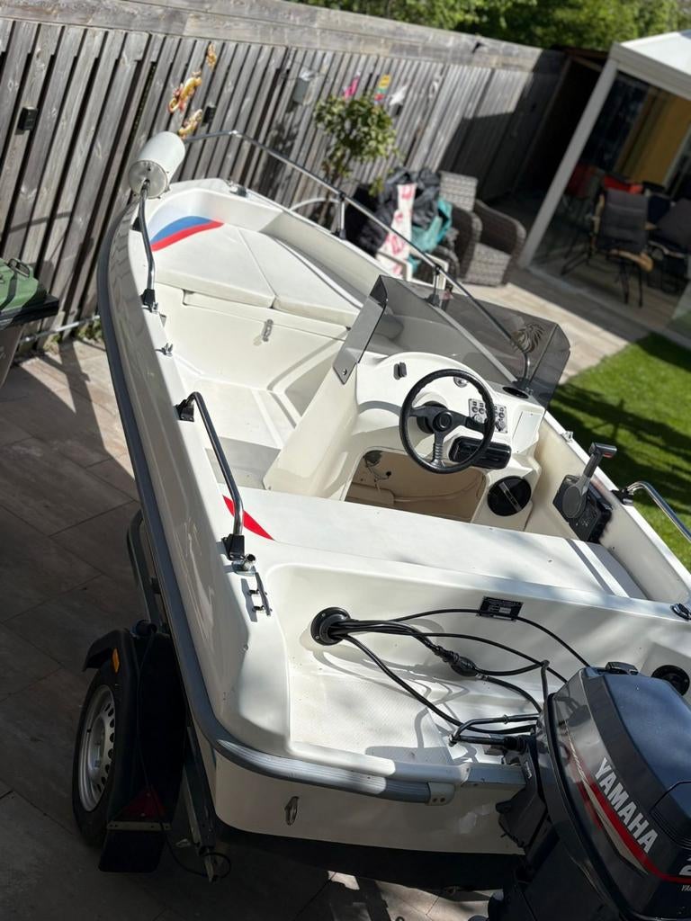 Consoleboot laguna 420 met yamaha 25 pk en trailer, Ophalen, 10 tot 30 pk, Gebruikt, Buitenboordmotor