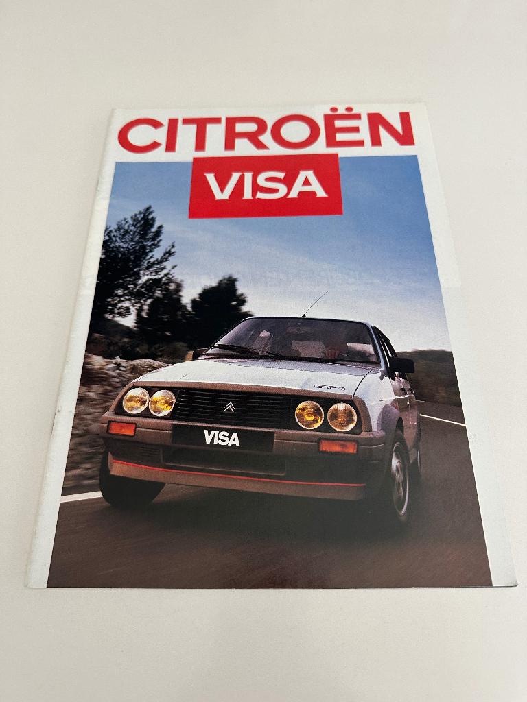 Folder Citroen Visa 1986, Ophalen of Verzenden, Zo goed als nieuw, Citroën