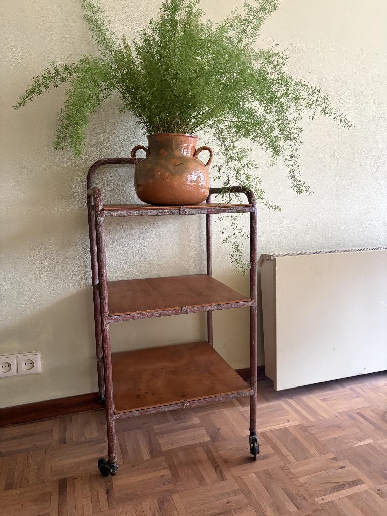 Leuk retro/ industrieel kastje rekje keukenkast trolley, Huis en Inrichting, Kasten | Overige, Ophalen, Gebruikt