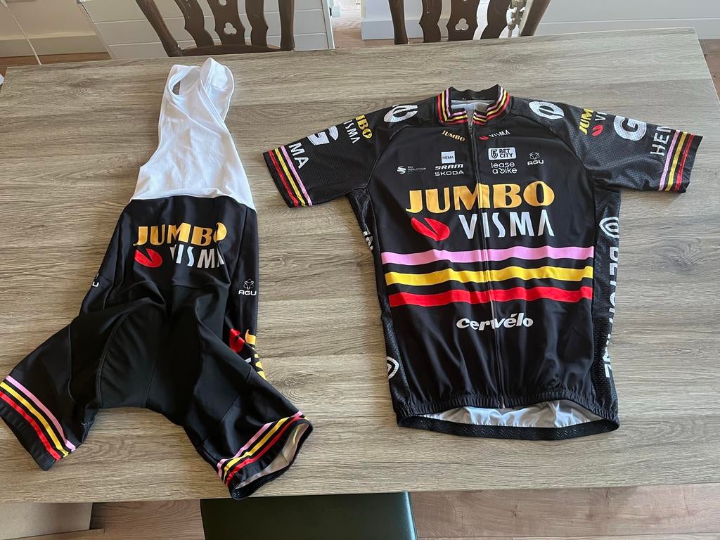 Jumbo Visma Wielershirt & Broek - Triple Crown Editie 2023, Heren, Ophalen of Verzenden, Zo goed als nieuw, XL