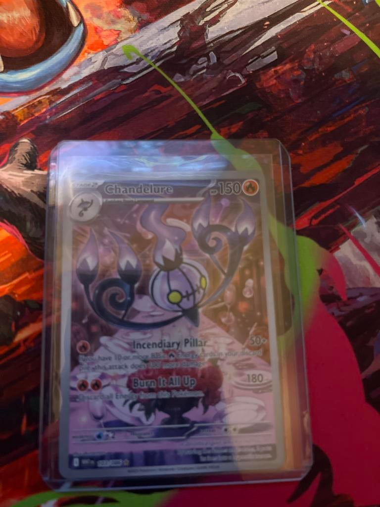 Pokémon kaart Chandelure, Ophalen of Verzenden, Gebruikt, Losse kaart, Foil